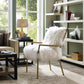 Lena White Sheepskin Chair