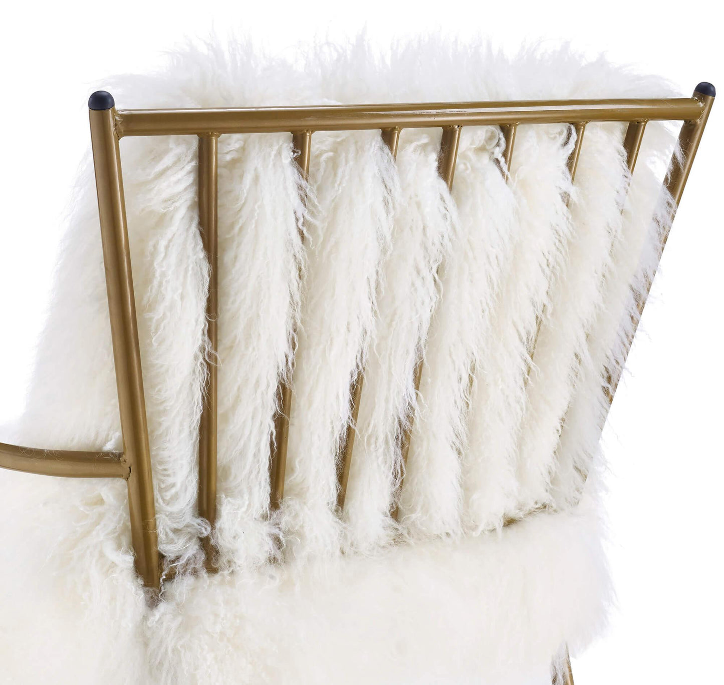 Lena White Sheepskin Chair