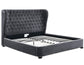 Finley Grey Velvet Bed in King