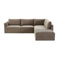 Willow Taupe Modular 5 Piece RAF Sectional