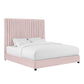 Arabelle Blush Velvet Bed in King