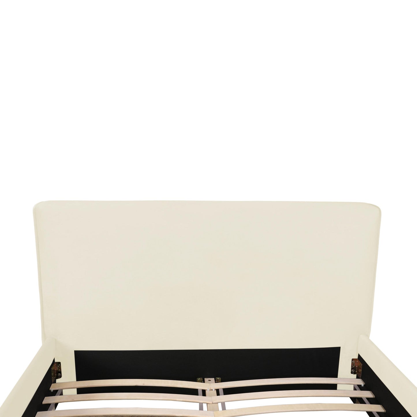 Madison Cream Velvet Bed in Queen