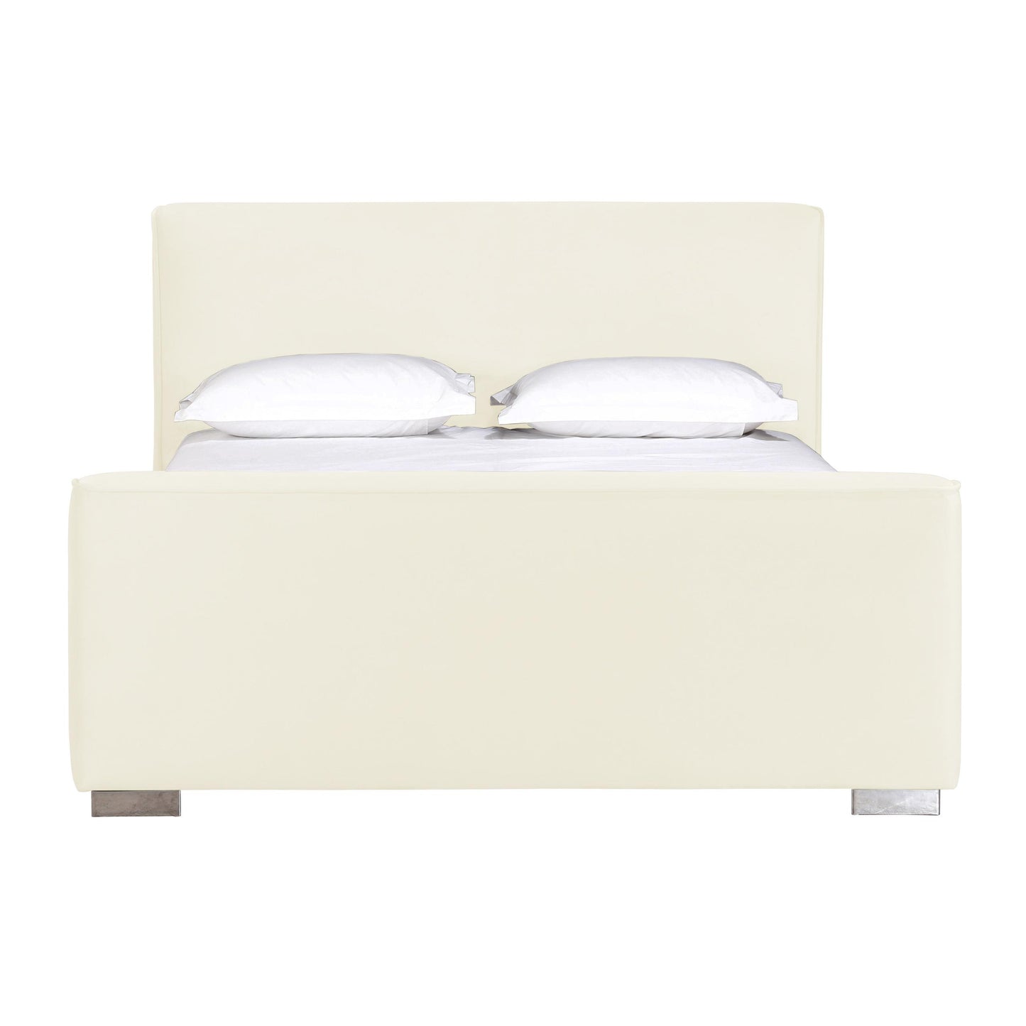 Madison Cream Velvet Bed in Queen