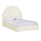 Gumdrop Cream Velvet Bed in Queen