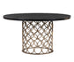 Valentina Brass Round Dining Table