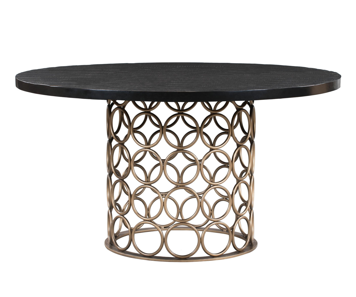 Valentina Brass Round Dining Table