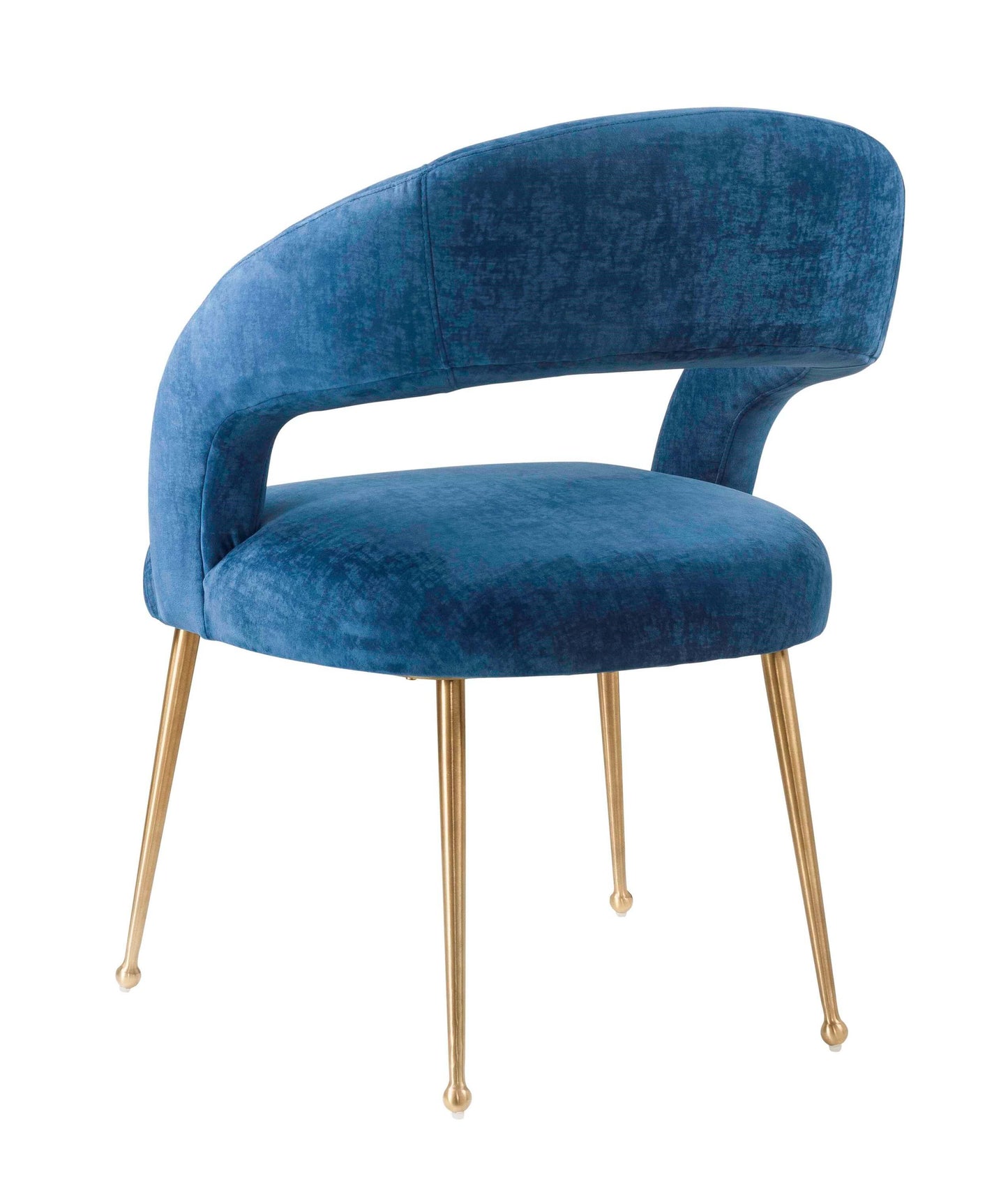 Rocco Slub Navy Dining Chair