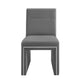 Jaffa Grey Performance Velvet Dining Chair