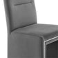 Jaffa Grey Performance Velvet Dining Chair