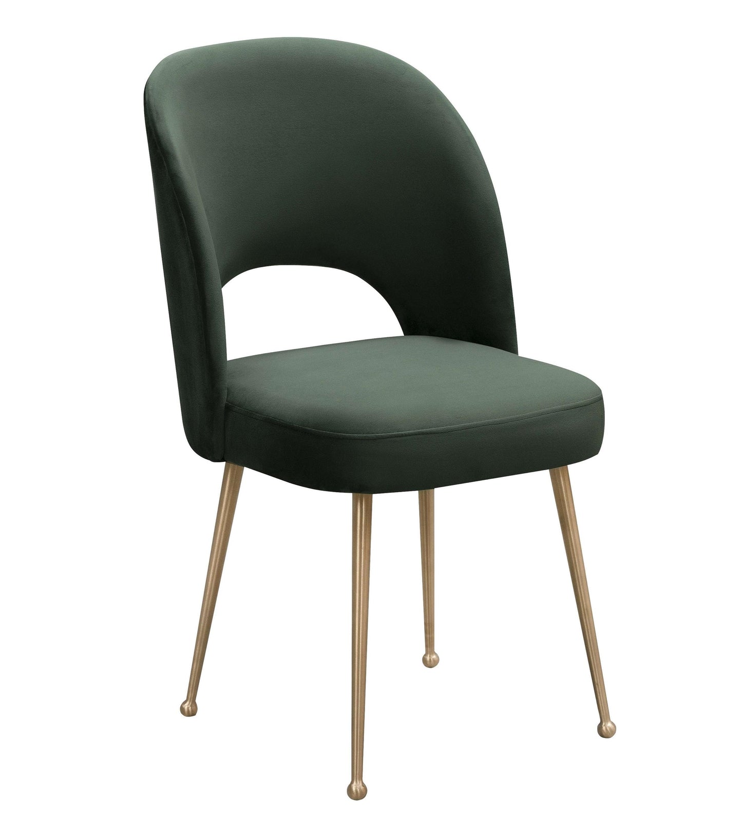 Swell Forest Green Velvet Chair