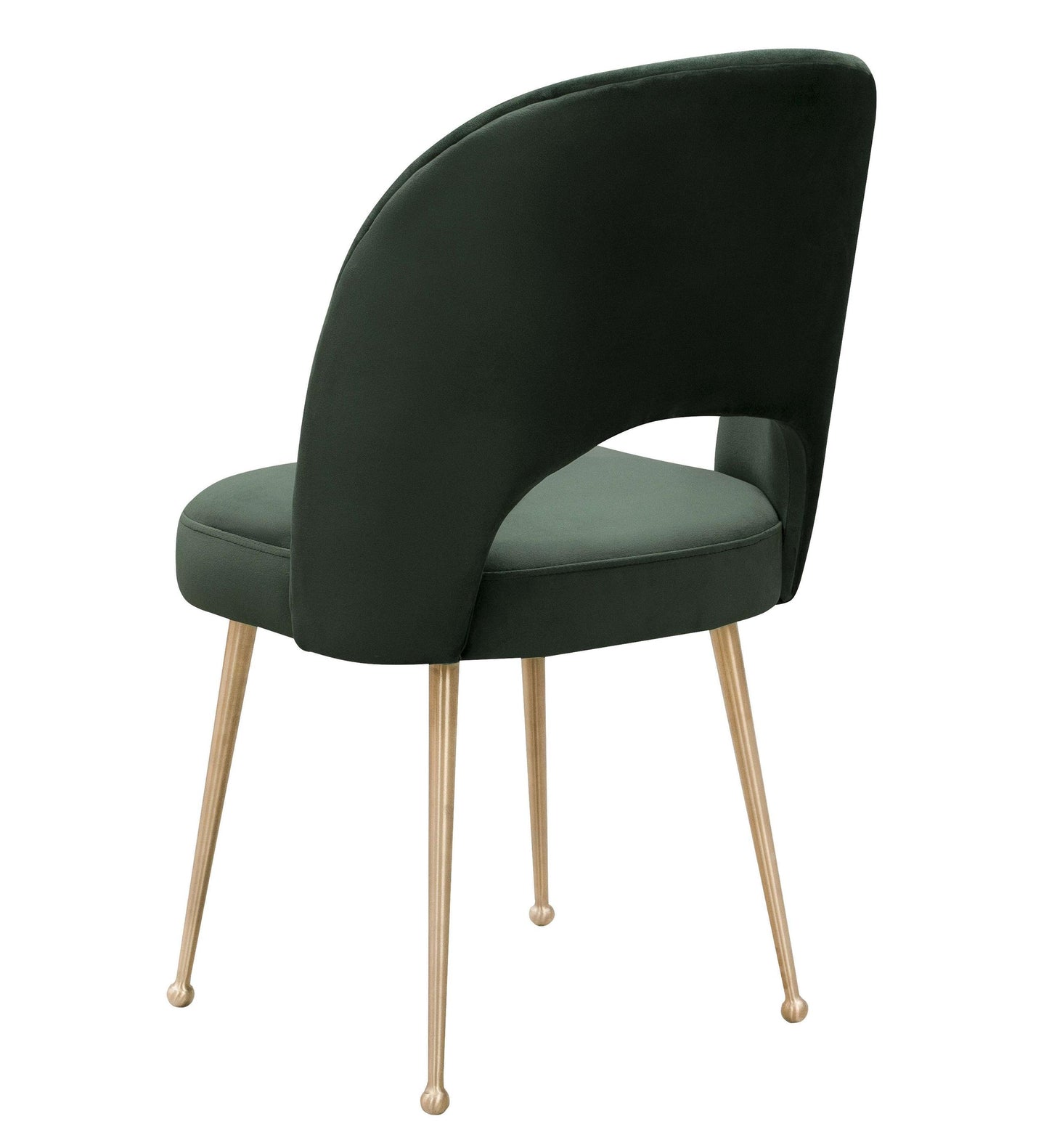 Swell Forest Green Velvet Chair