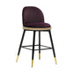 Harley Eggplant Velvet Counter Stool