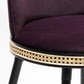 Harley Eggplant Velvet Counter Stool
