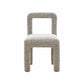 Hazel Grey Boucle Dining Chair