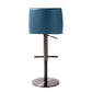 Gala Blue Vegan Leather Adjustable Stool