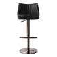 Gala Black Vegan Leather Adjustable Stool