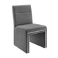 Jaffa Grey Performance Velvet Dining Chair