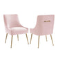 Beatrix Blush Velvet Side Chair