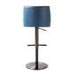 Gala Blue Vegan Leather Adjustable Stool