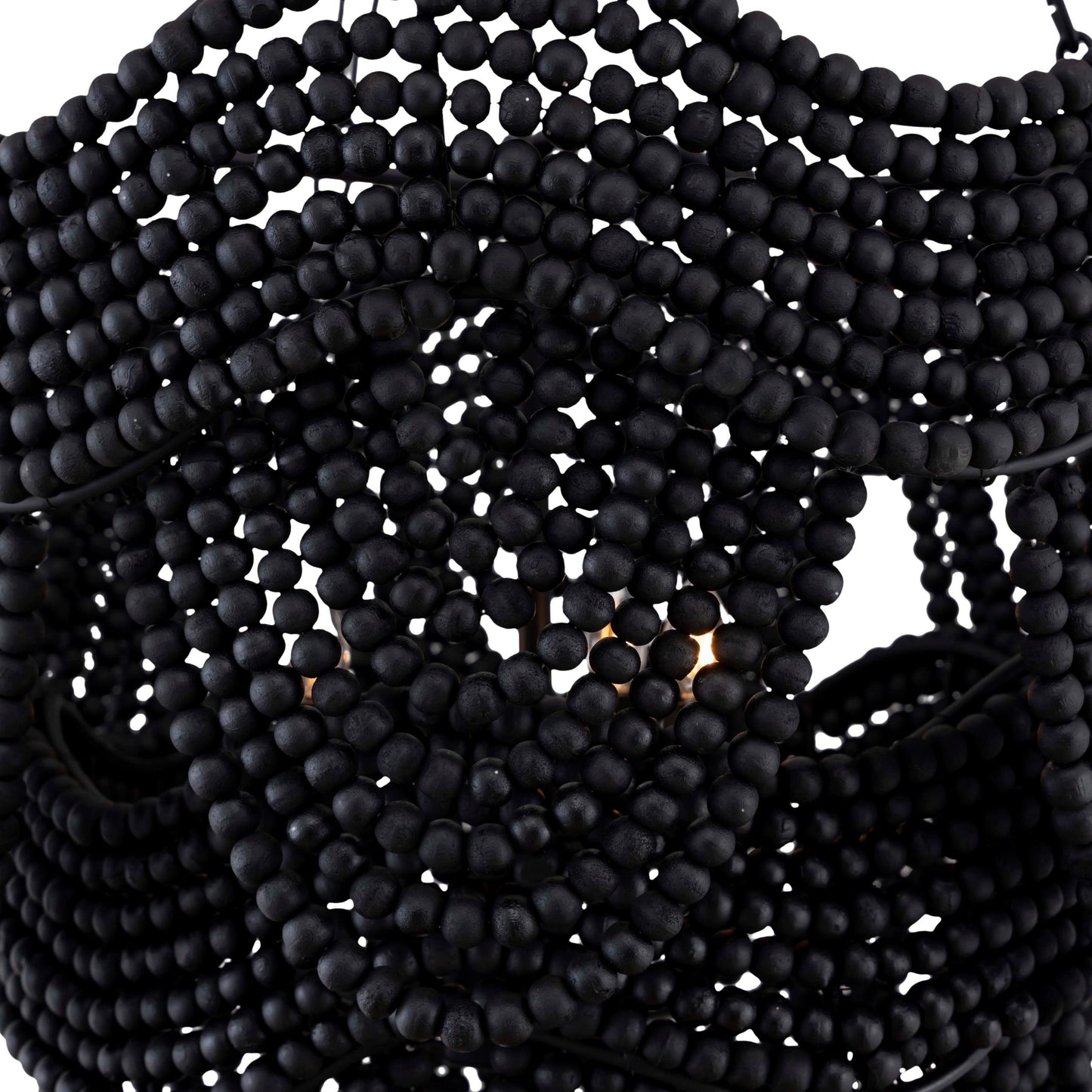 Porto Black Beaded Chandelier