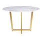 Maxim White Marble Dining Table