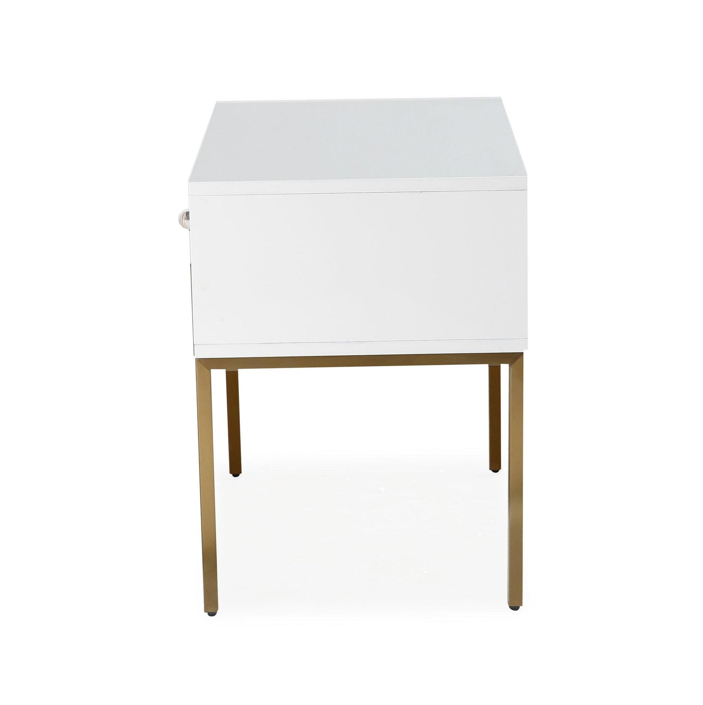 Ella White Lacquer Side Table