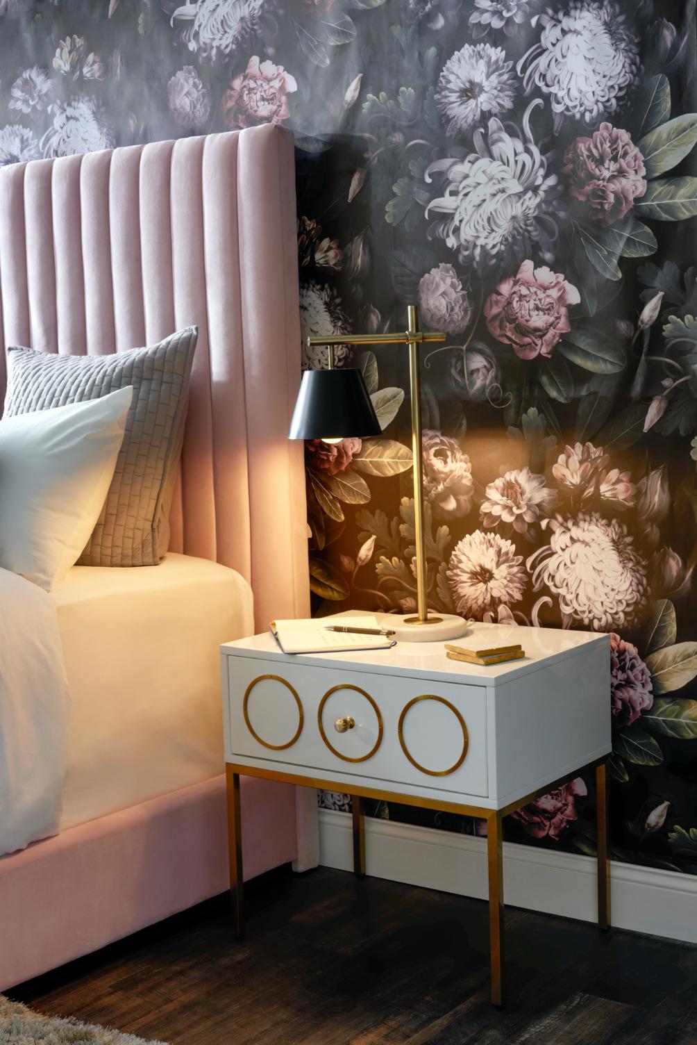 Ella White Lacquer Side Table