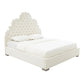 Carolina Cream Velvet Bed in Queen by Inspire Me! Home Decor