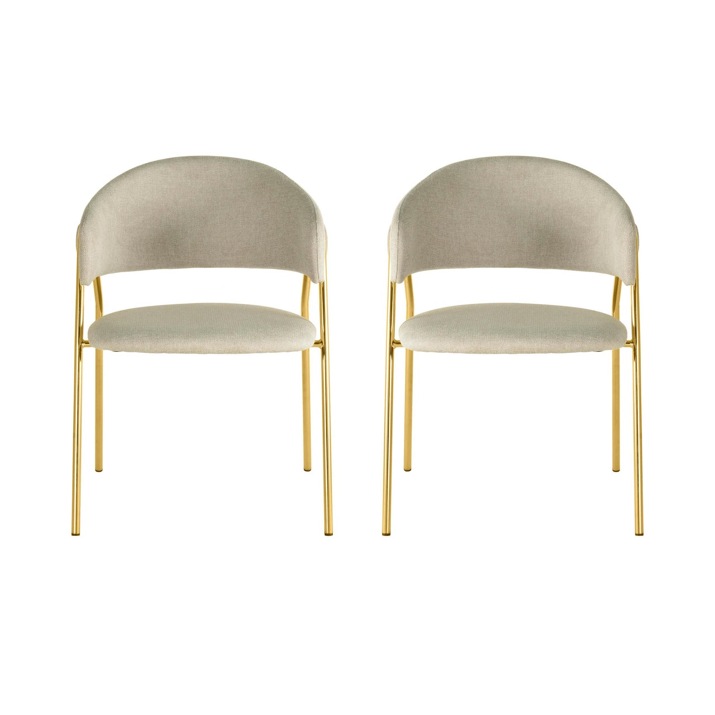 Lara Cream Dining Chair - Set of 2 by Inspire Me! Home Decor