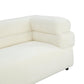Elsa Cream Vegan Shearling Sofa by Inspire Me! Home Decor