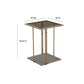 Emma Brown Ash & Glass Side Table by Inspire Me! Home Decor