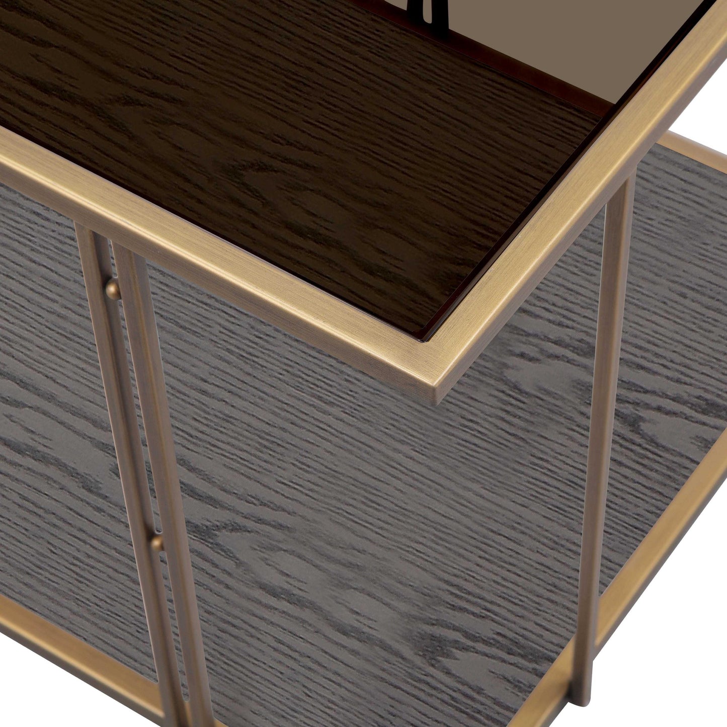 Emma Brown Ash & Glass Coffee Table by Inspire Me! Home Decor