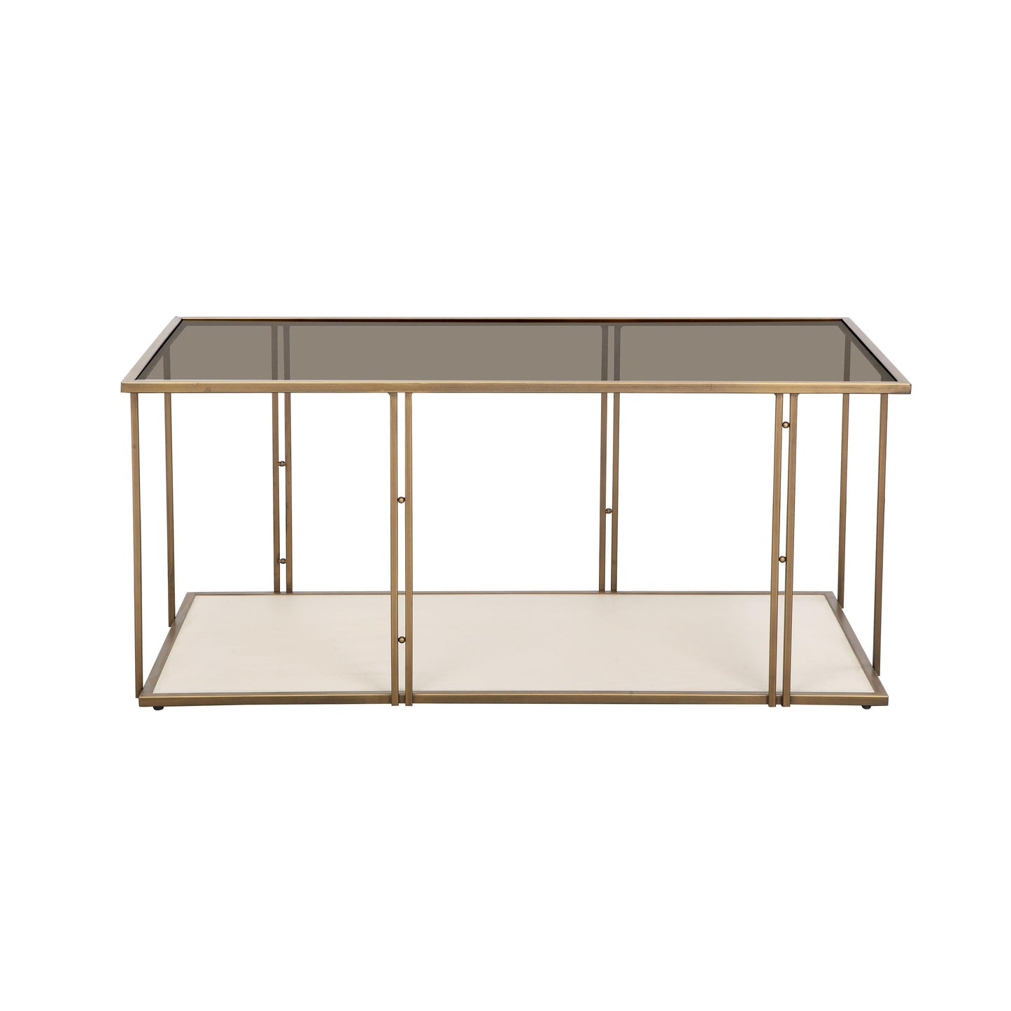 Emma Cream Ash & Glass Coffee Table by Inspire Me! Home Decor