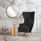 Julia Black Wingback Chair by Inspire Me! Home Decor