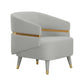 Ayla Grey Velvet Accent Chair by Inspire Me! Home Decor