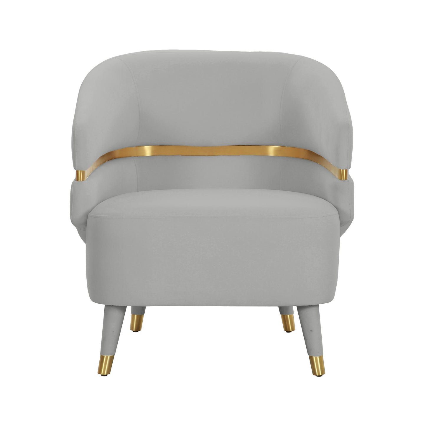 Ayla Grey Velvet Accent Chair by Inspire Me! Home Decor