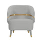 Ayla Grey Velvet Accent Chair by Inspire Me! Home Decor