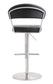Cosmo Black Steel Adjustable Barstool