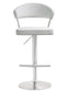 Cosmo White Steel Adjustable Barstool