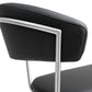 Cosmo Black Steel Adjustable Barstool