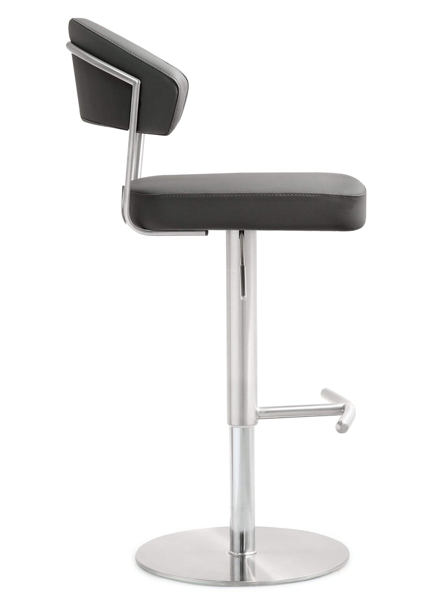 Cosmo Grey Steel Adjustable Barstool
