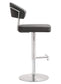 Cosmo Grey Steel Adjustable Barstool