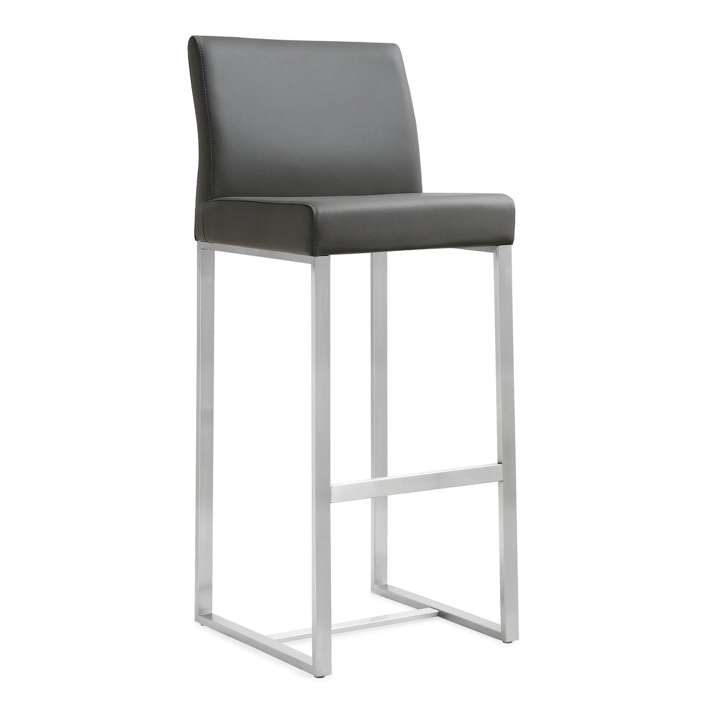 Denmark Grey Steel Barstool (Set of 2)