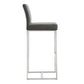 Denmark Grey Steel Barstool (Set of 2)