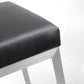 Helsinki Black Stainless Steel Counter Stool (Set of 2)