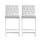 Helsinki White Steel Counter Stool (Set of 2)