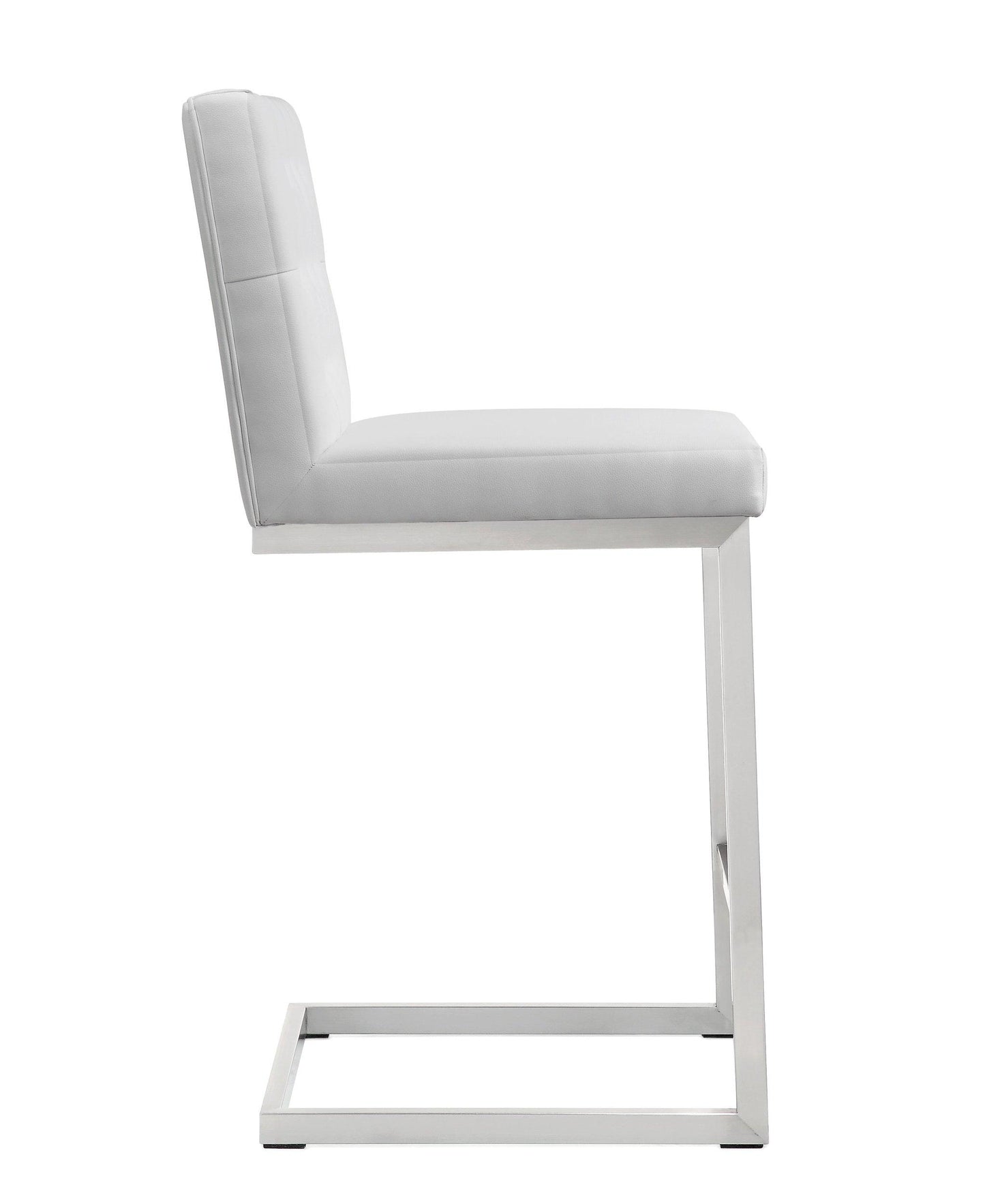 Helsinki White Steel Counter Stool (Set of 2)