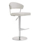 Cosmo Light Grey Steel Adjustable Barstool