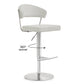 Cosmo Light Grey Steel Adjustable Barstool
