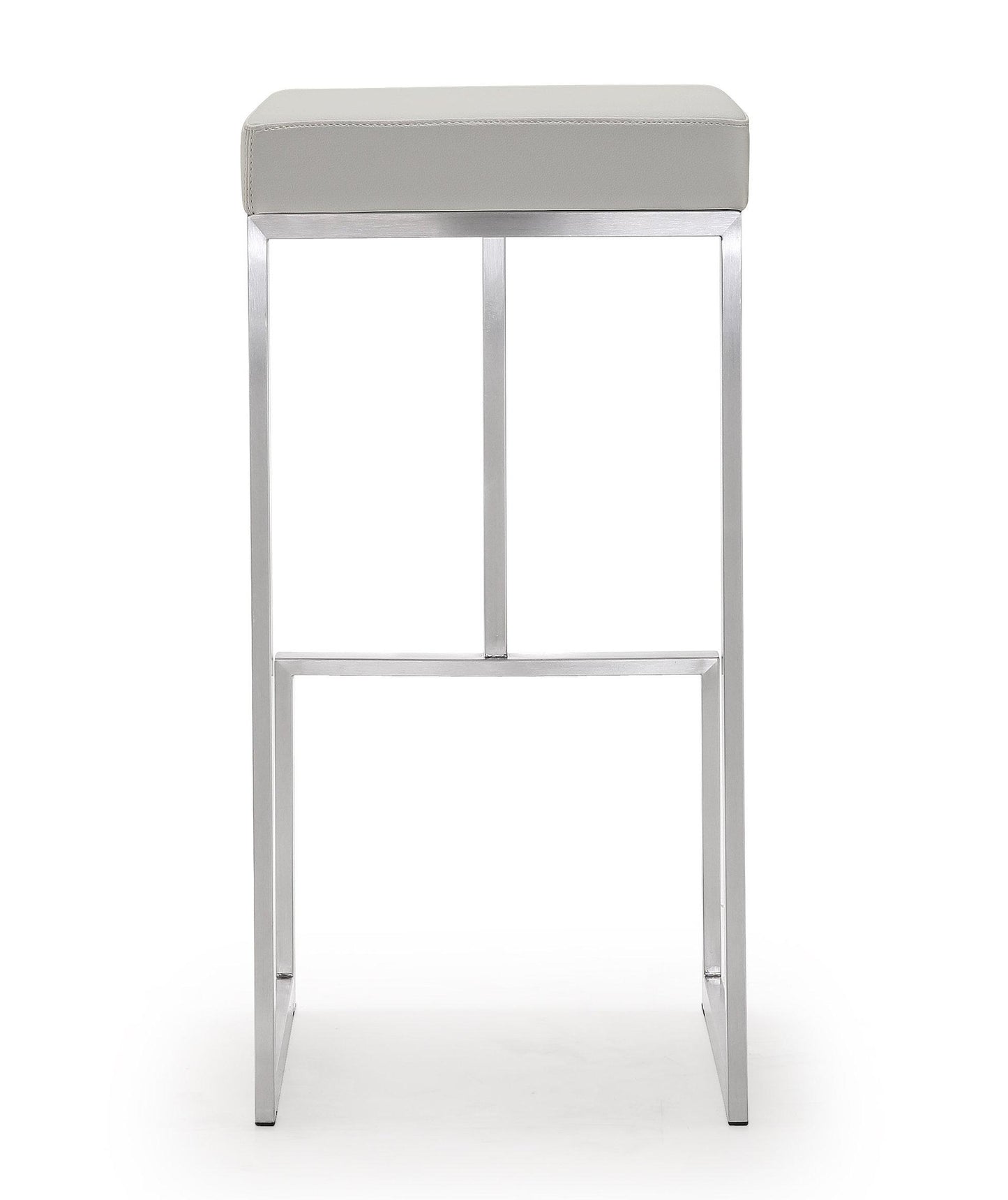 Ferrara Light Grey Steel Barstool (Set of 2)